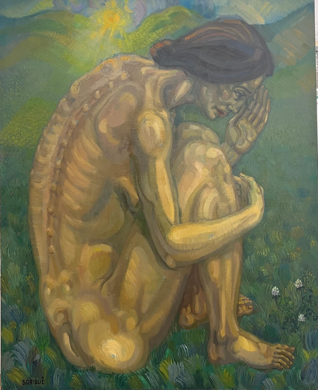 SORIGUÉ. ”Depression”, olja på duk.