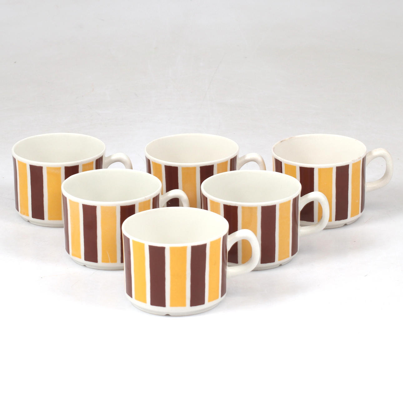 COFFEE CUPS, 6 pcs, porcelain, “Polka”, Gefle.