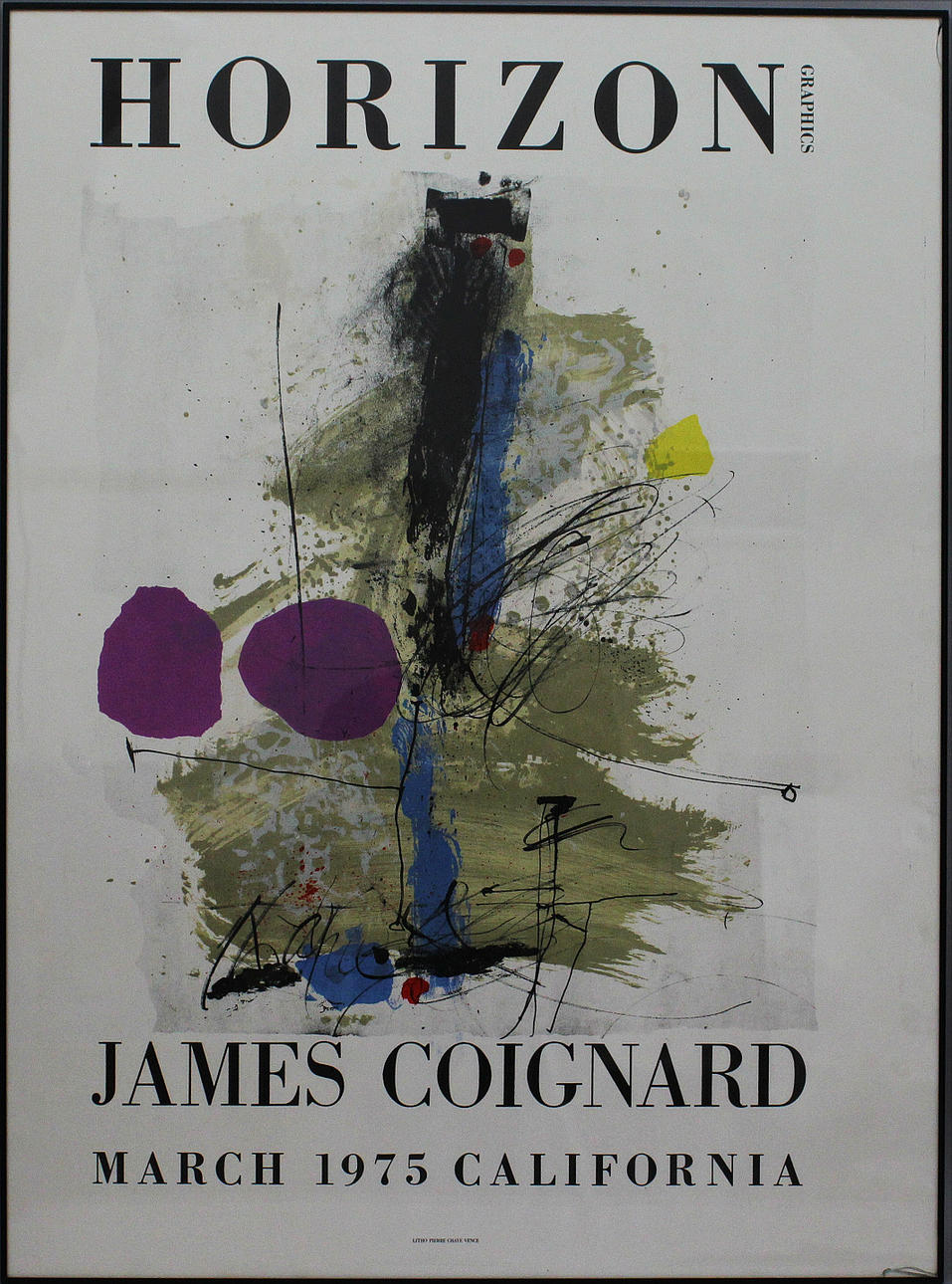 JANES COIGNARD. "HORIZON GRAPHICS". Komposition. Färglitografi. Osignerad.