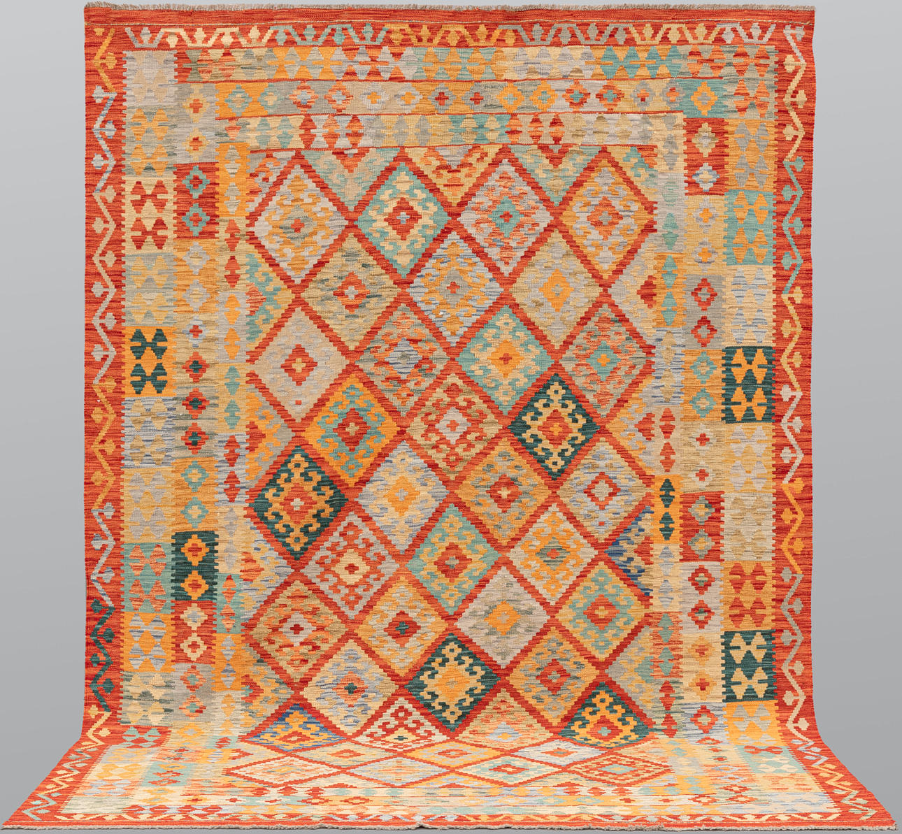 ORIENT CARPET. Kelim Classic Design, 306 x 208 cm.