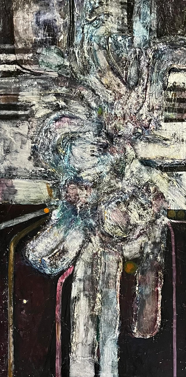 OIDENTIFIERAD KONSTNÄR. Mixed media, signed and dated Bergenhag 70.