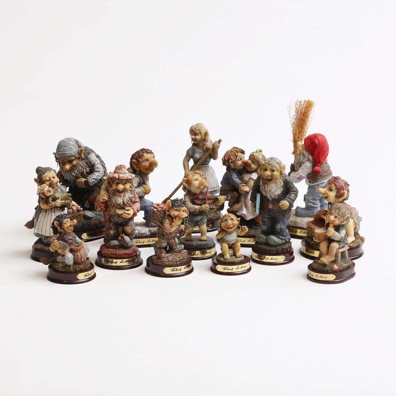 ROLF LIDBERG. Trolls, 14pc, RBA, Olofstrom.