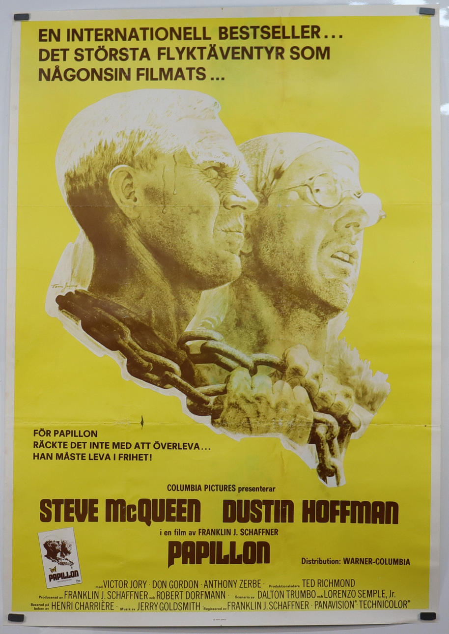 FILMPLAKAT, Papillon, Steve McQueen, 1980.