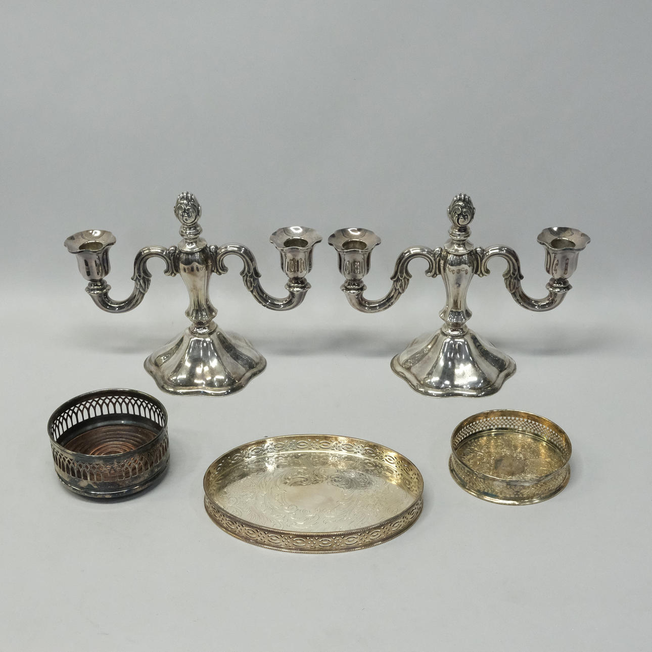 5 ITEMS NICKEL SILVER, INTER ALIA ENGLAND.