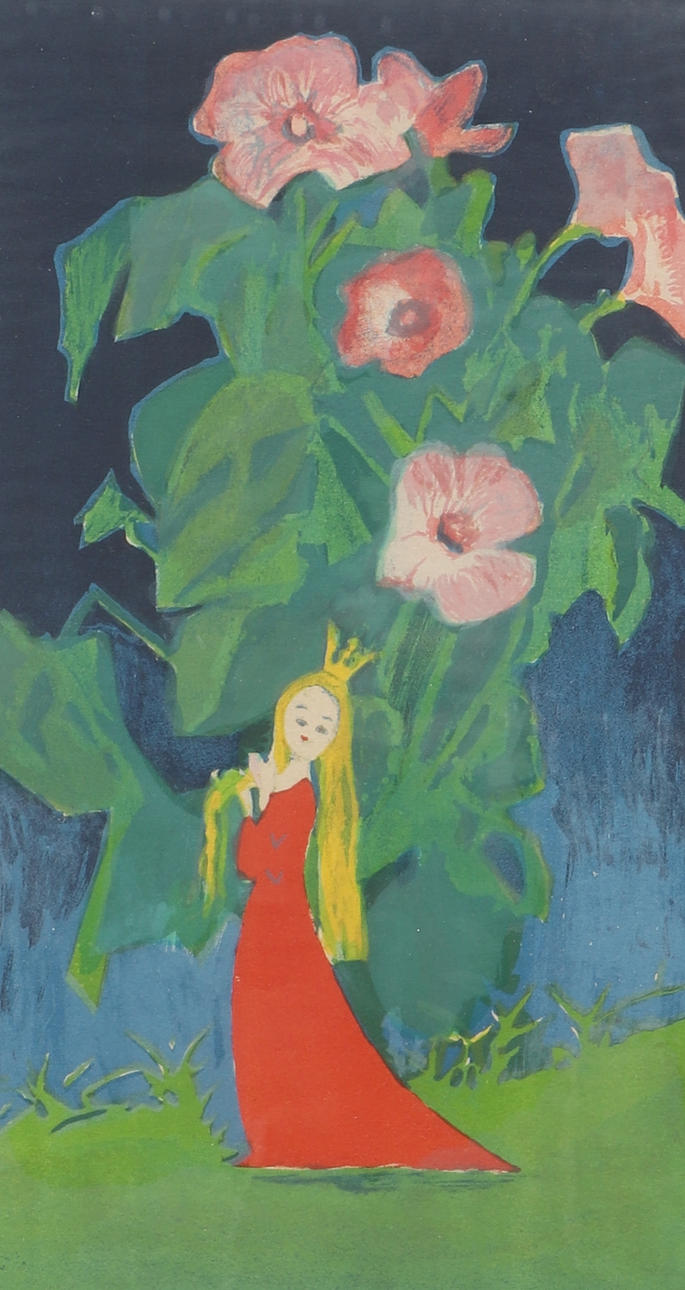 EINAR NERMAN. Lithograph, Princess, signed, numbered 13/340.