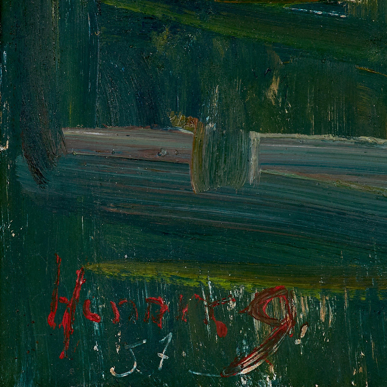 UNIDENTIFIED ARTIST, Nightlife, signed “Henning”, dated, oil on panel ...