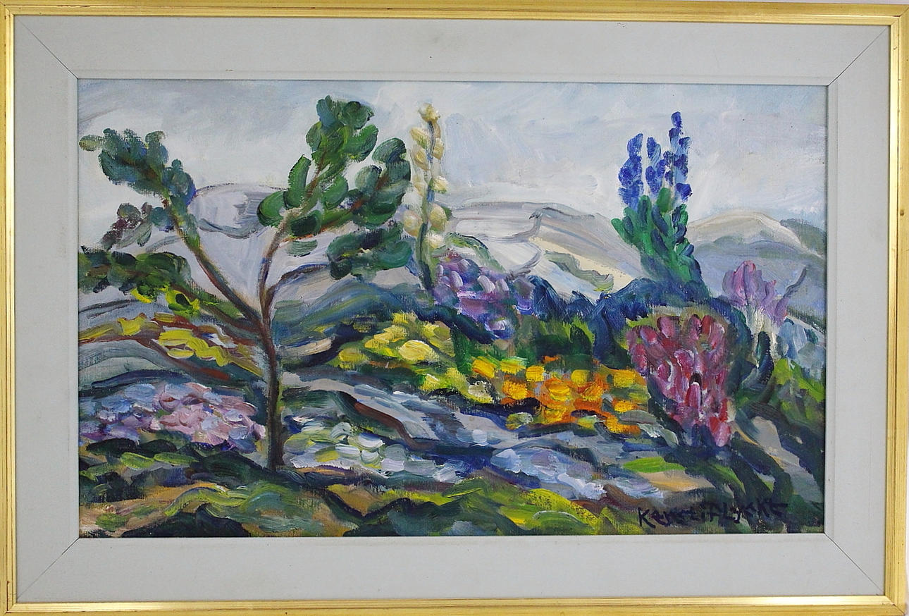 KERSTIN FLYCKT. olja på duk.