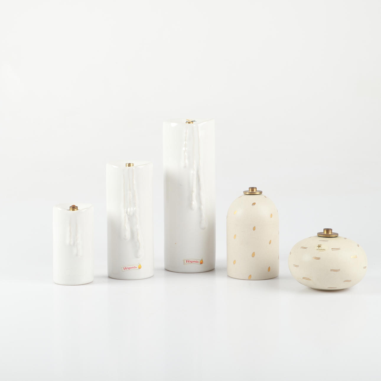 OLIELAMPER, 5 stk, stentøj, Höganäs.