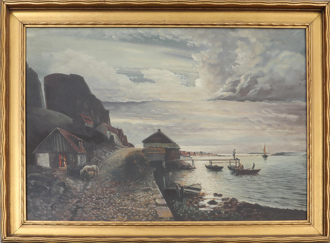 GUNNAR JOHANSSON. Oil on canvas, signed.