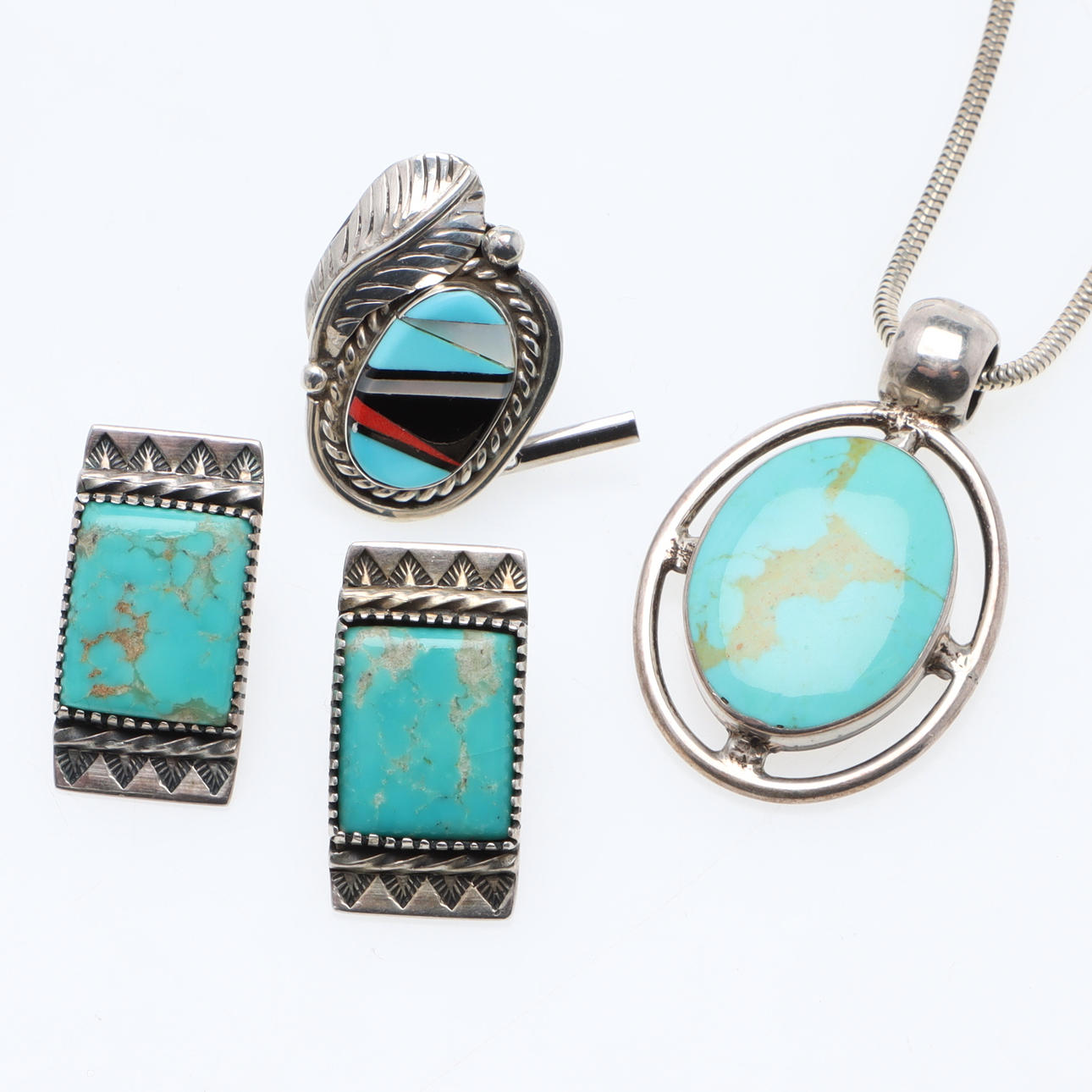 Schmuck, 3 Stück, Silber, Mexiko.