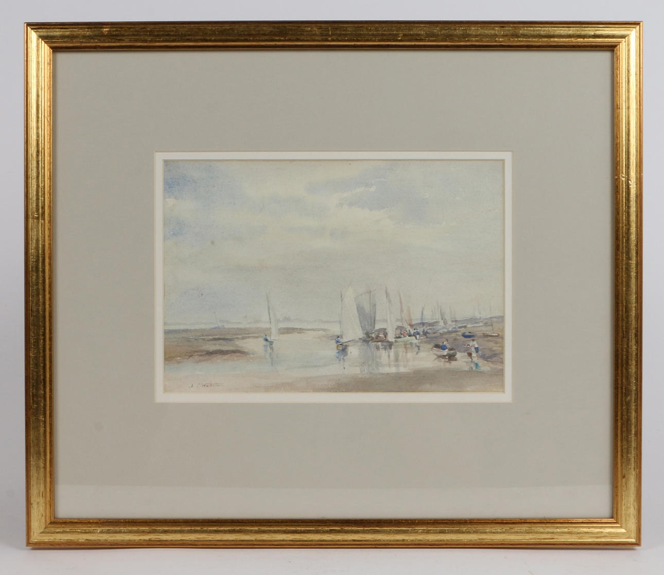 JOHN STUART WEBSTER (BRITISCH, 1912-1976) BLAKENEY FISCHERBOOTE.