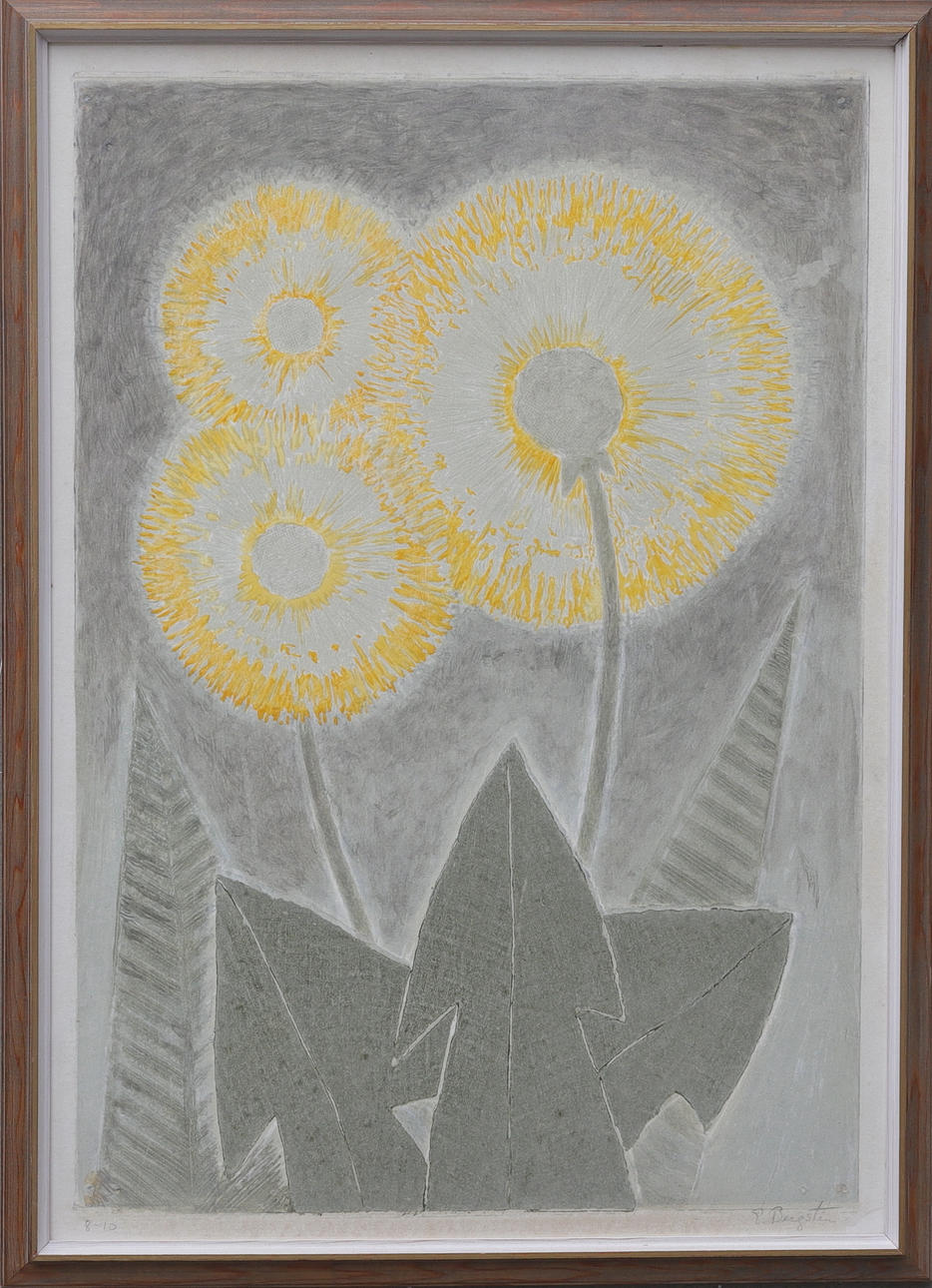 EINAR BERGSTEN. lithography, signed and numbered.