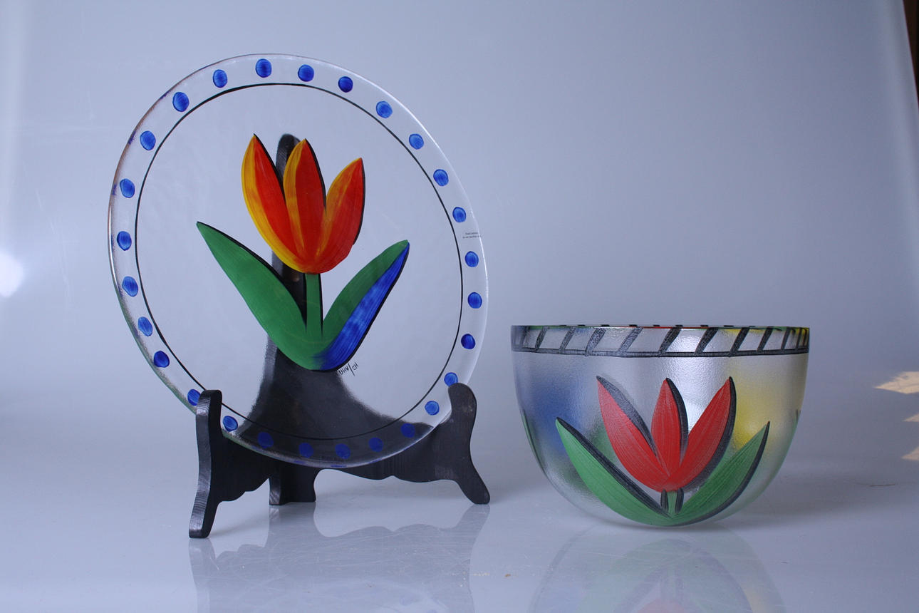 SKÅL & FAT, Tulipa", Ulrica Hydman Vallien, Kosta Boda.