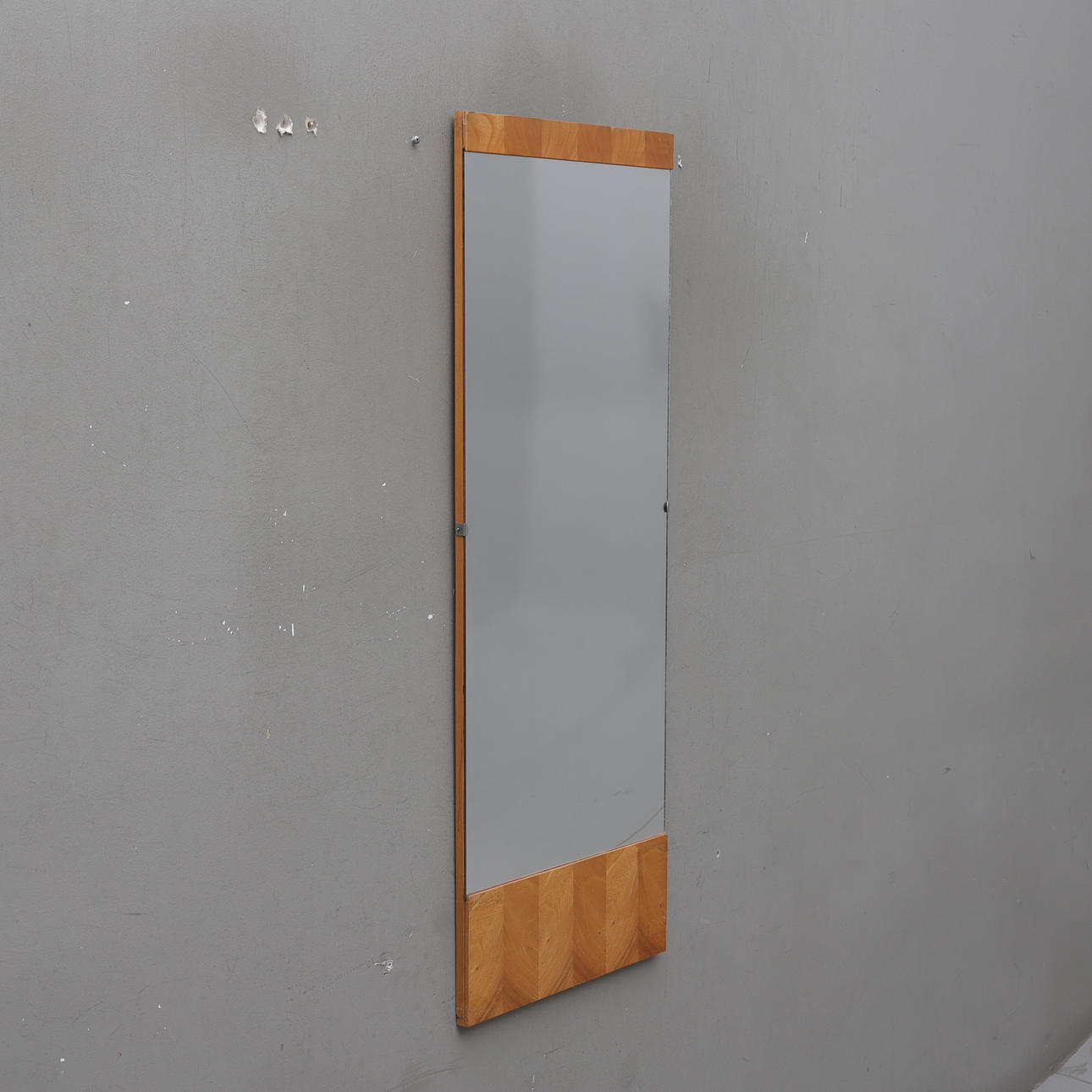 A Swedish modern elm mirror, 1930s/40s.