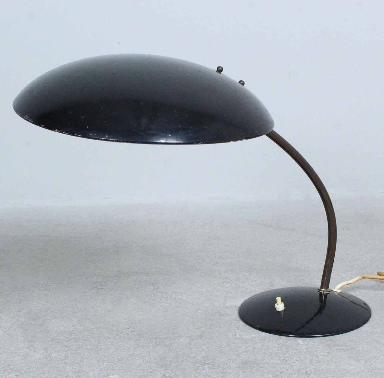CHRISTIAN DELL. Kaiser Idell, table lamp/lamp, model '6782', metal, brass, 1950s, Germany.