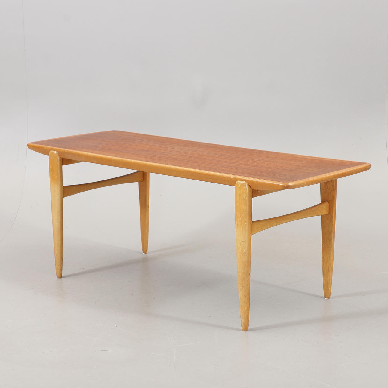 A teak coffee table, 1960s.