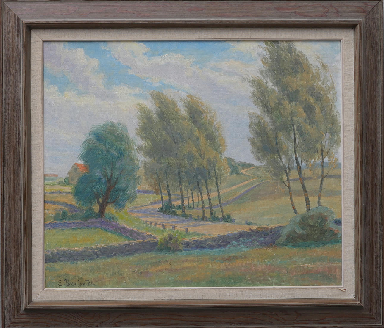 EINAR BERGSTEN. oil on canvas, signed.