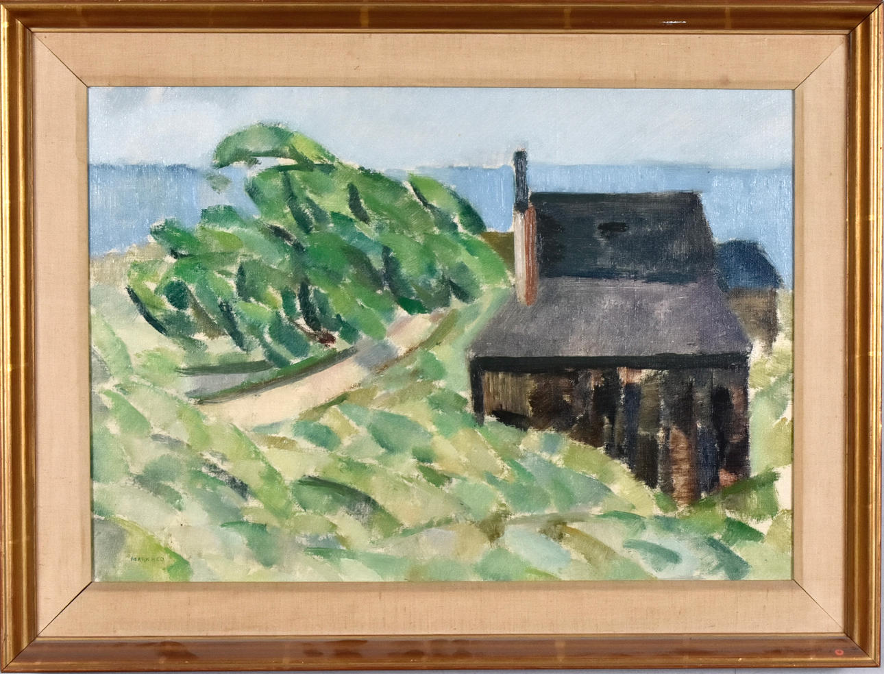 SVEN ERIK MARKHED. Oil on canvas.