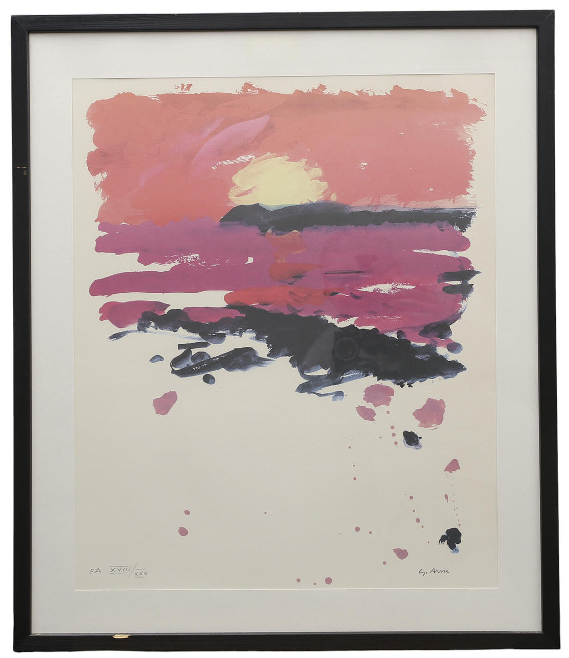 GUSTAV ARNE. Lithograph in colours, composition, EA, 18/30 signed.