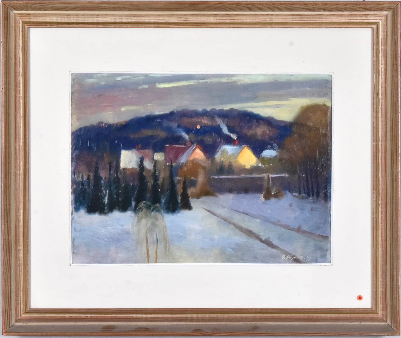 GÖSTA HÖGARDH. Oljemålning.