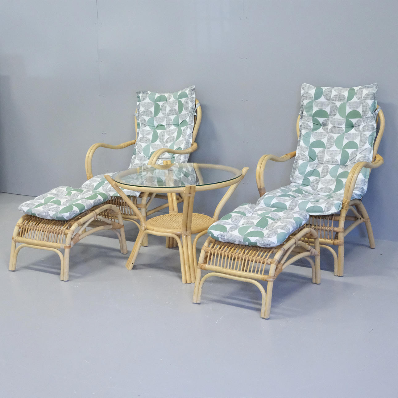 ALTANMÖBEL, BAMBU, FEM DELAR.