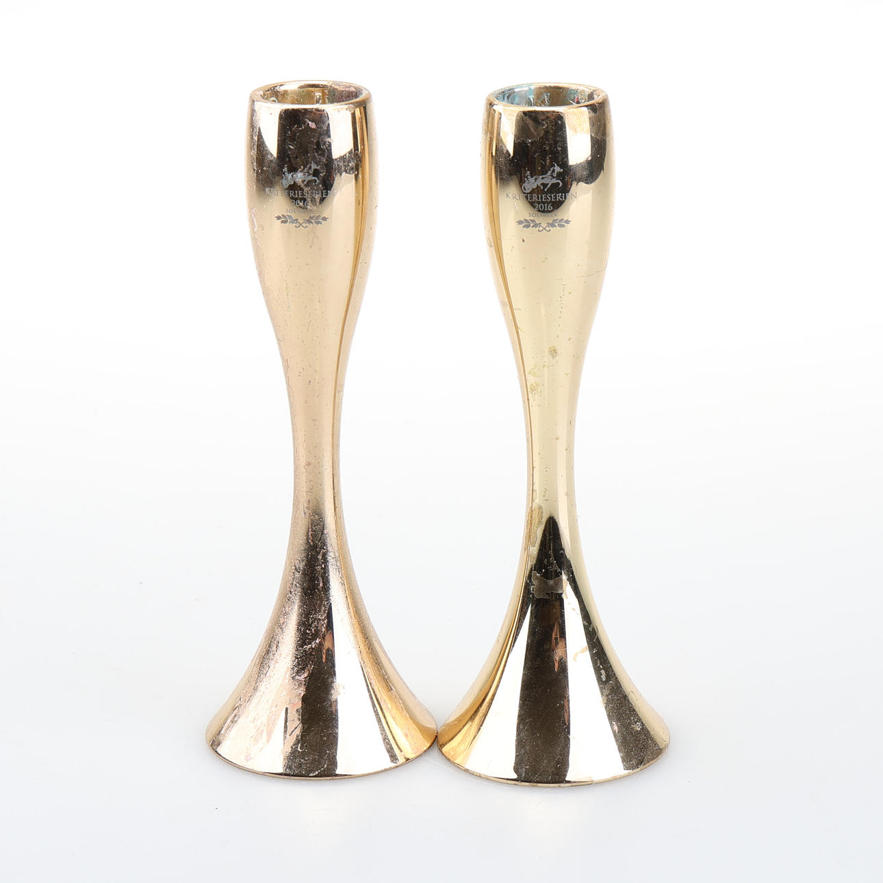 Lysestager, metal, Stelton.