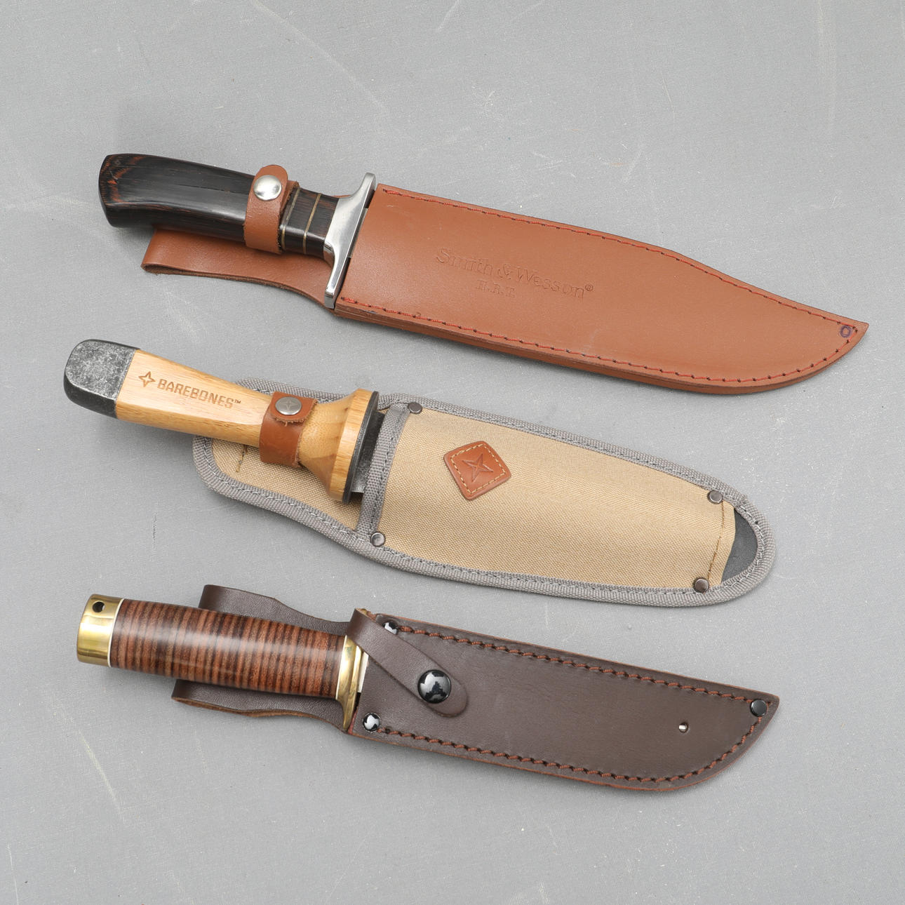 KNIVES, Barebones, Smith & Wesson, among others.