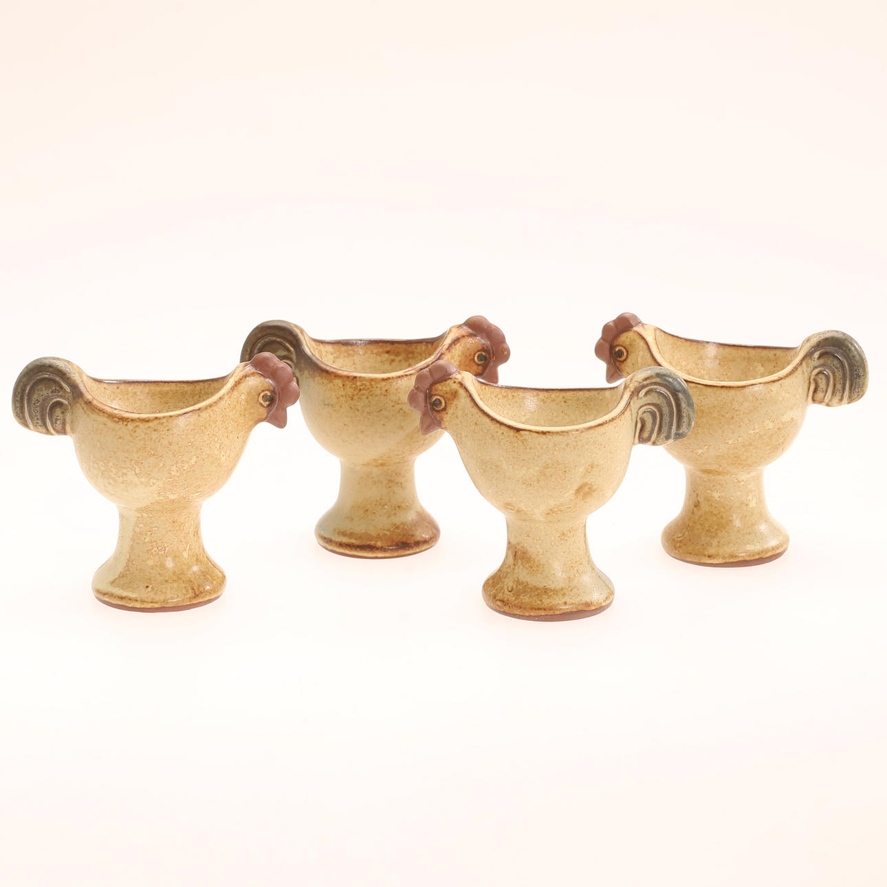 LISA LARSON. Æggekopper, 4 stk., Gustavsberg.