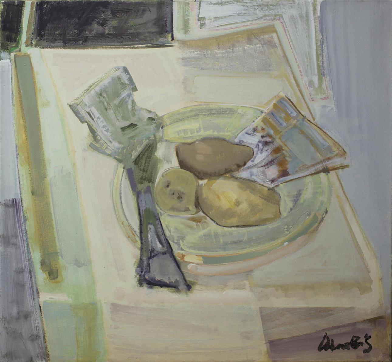 BRUNO MERBITZ, PROF. (1918 BERLIN 1997). Abstrakt sammansättning.