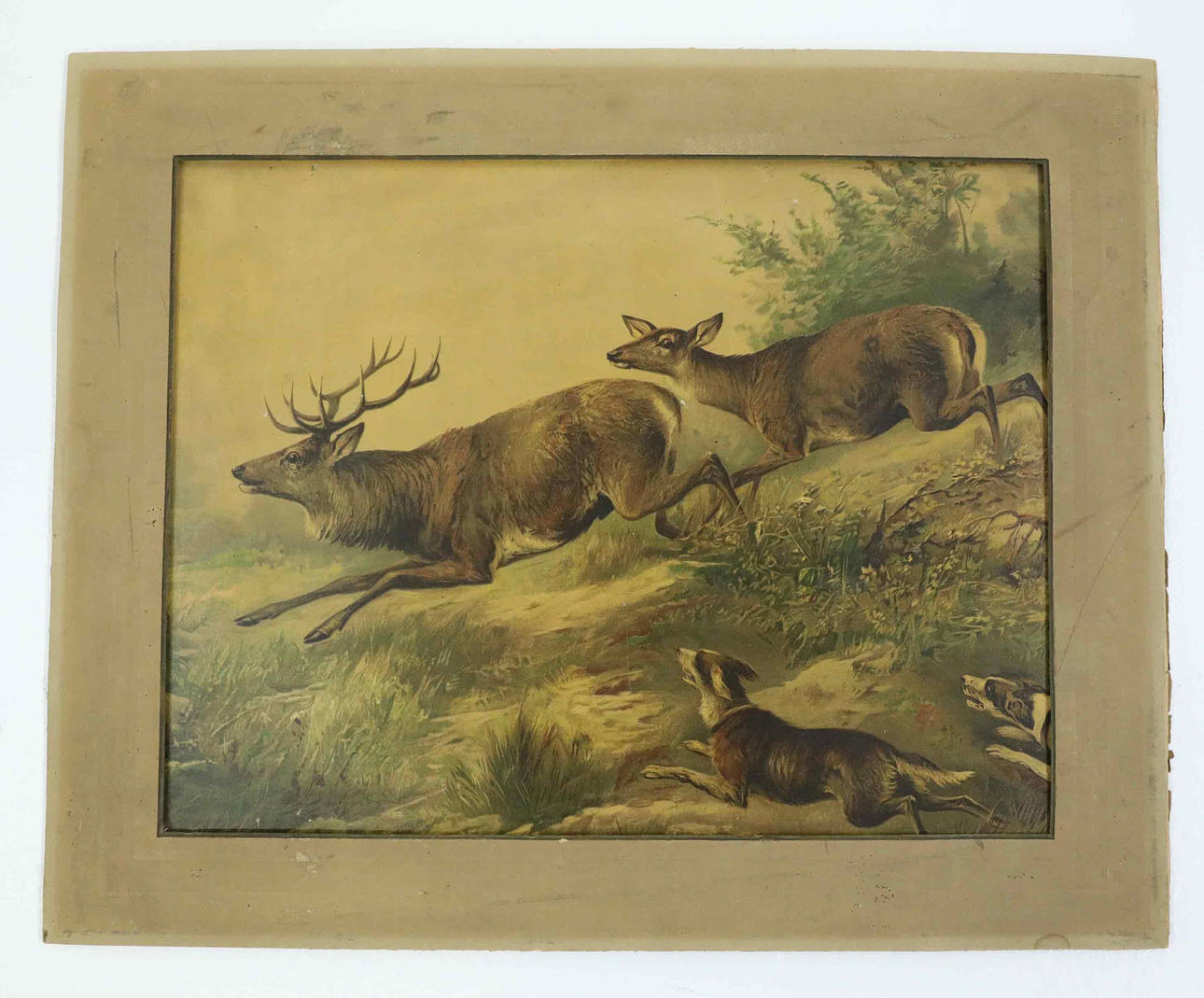 A PLANSCH, Flying deer, Germany early 20th century.