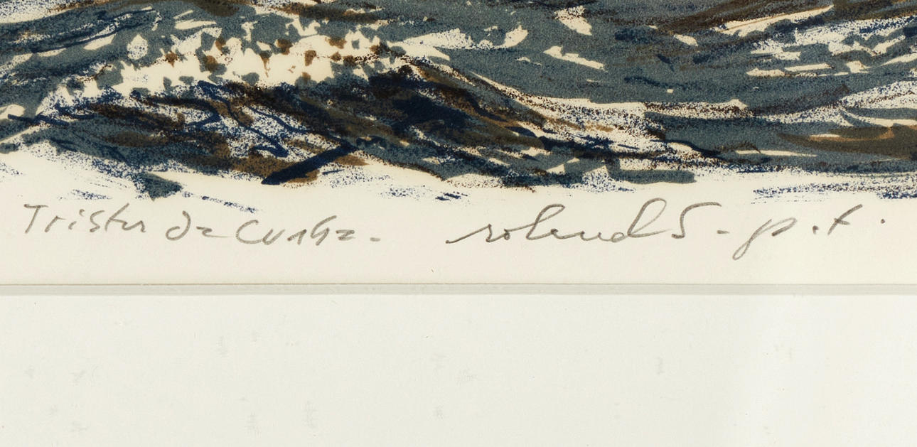 ROLAND SVENSSON (1910-2003). Two colour lithographs, “Tristan da Cunha ...