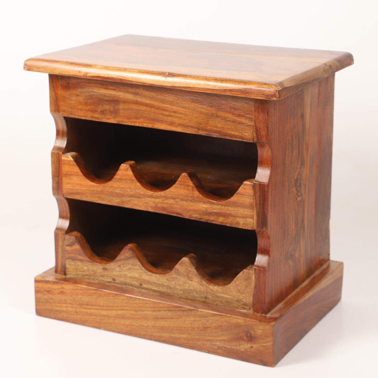 A wooden wine rack, 2000's.