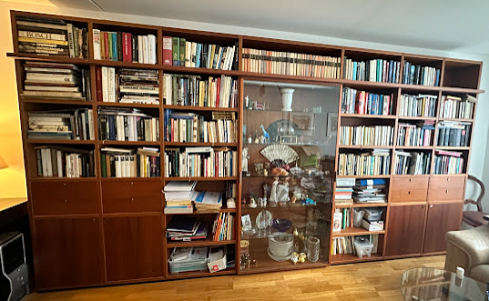 POLIFORM, Italy, Bookcase with display case, 6 sections.