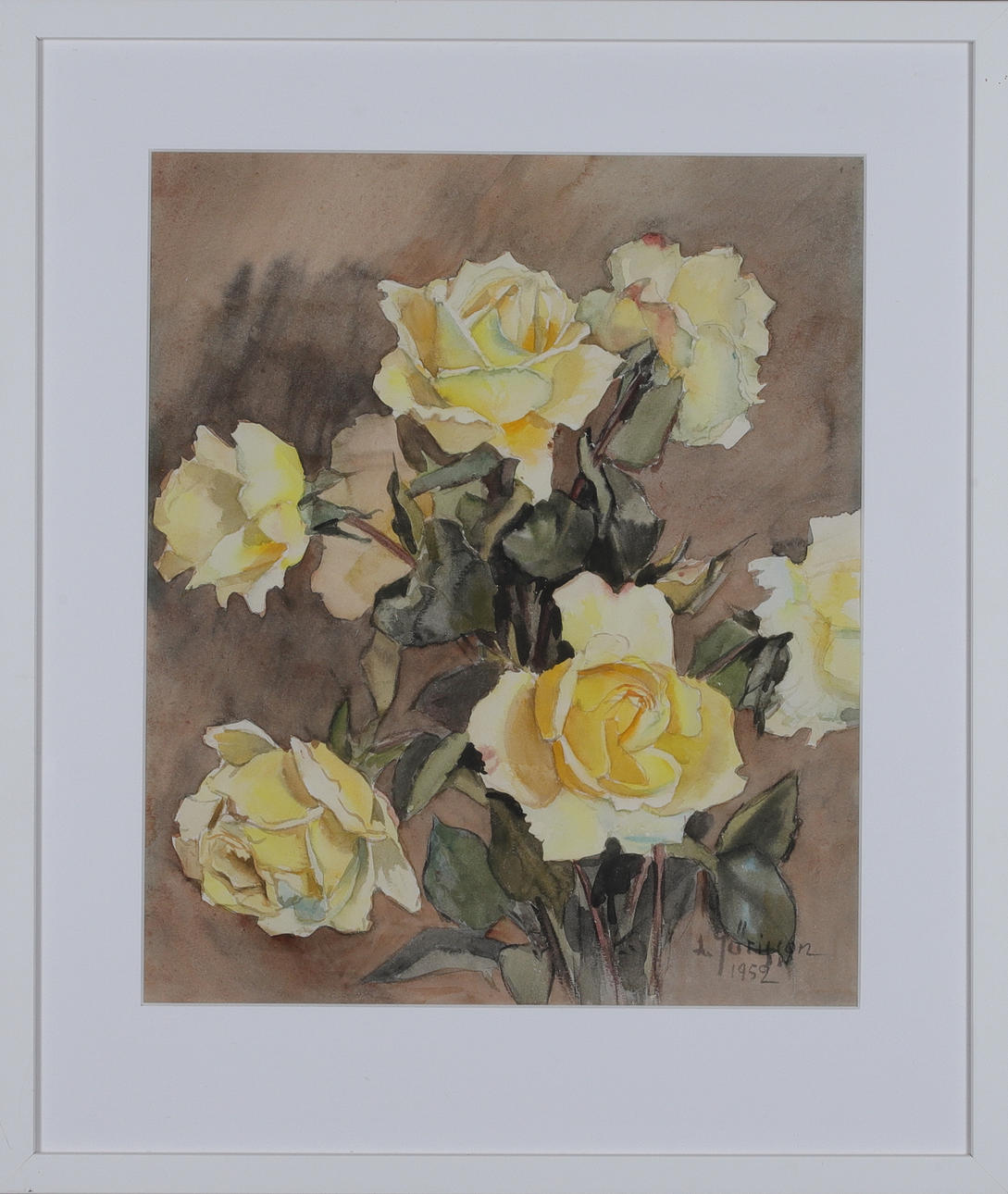 LIIDIA JÜRISSON. watercolour, signed and dated 1952.