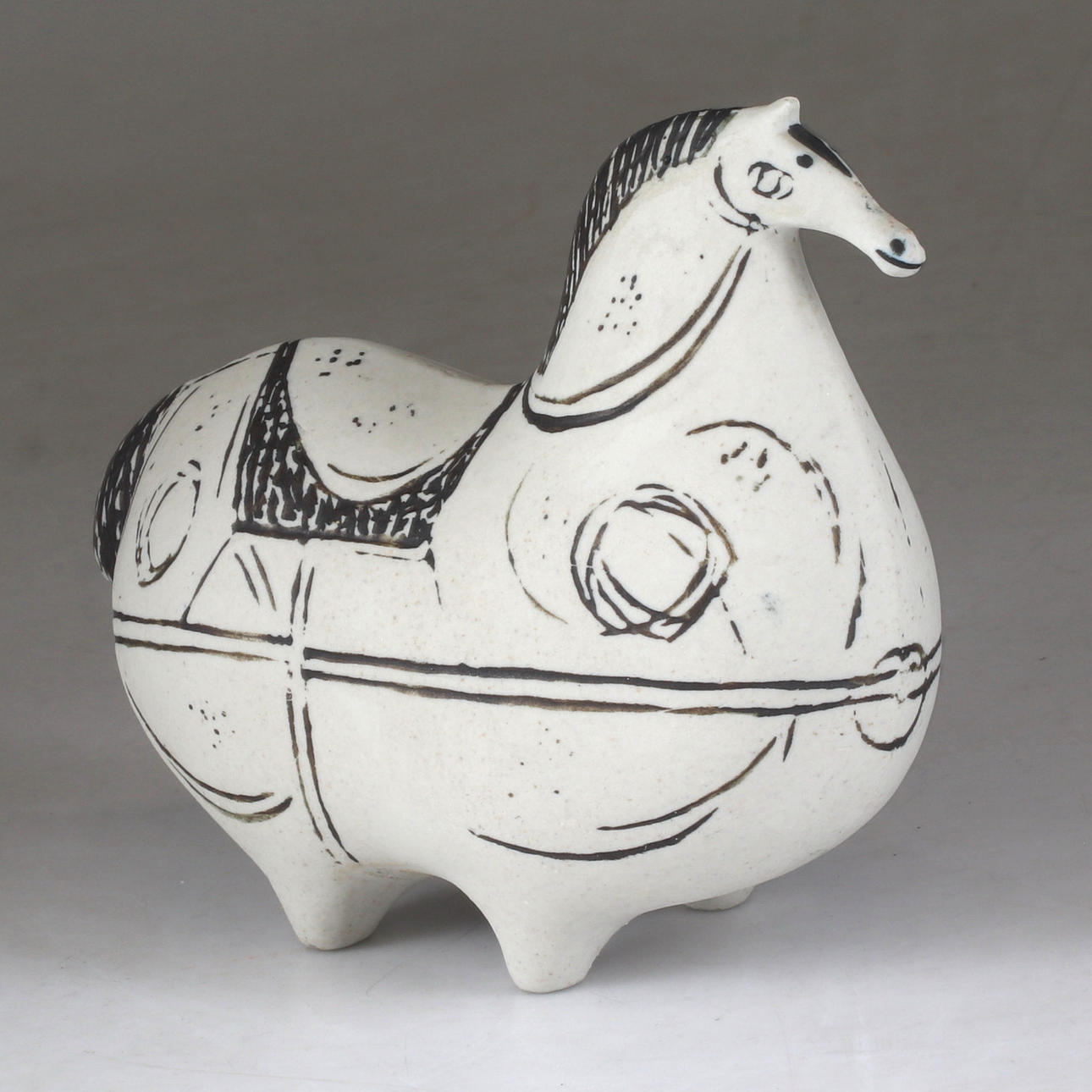 STIG LINDBERG. Figura, «Springare», gres, Gustavsberg.