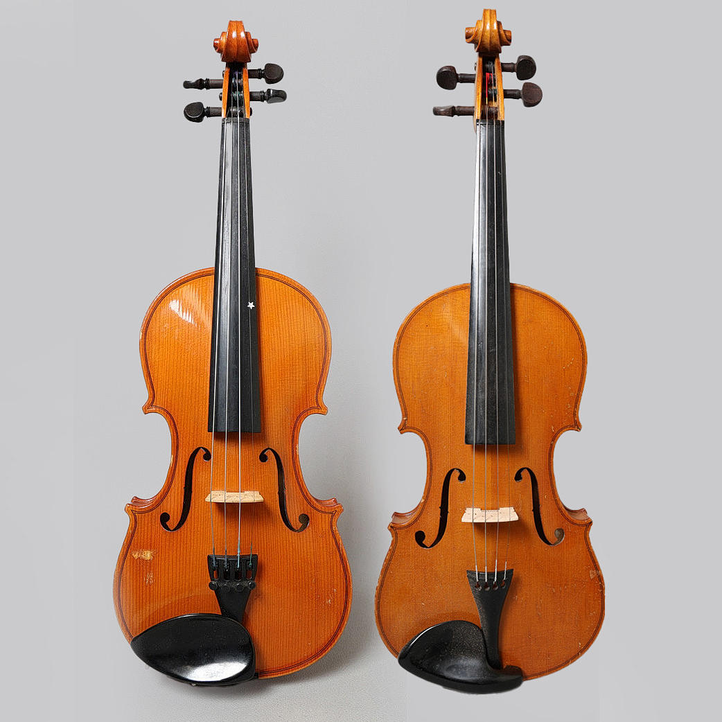 TWO CASED 3/4 VIOLINS (2).