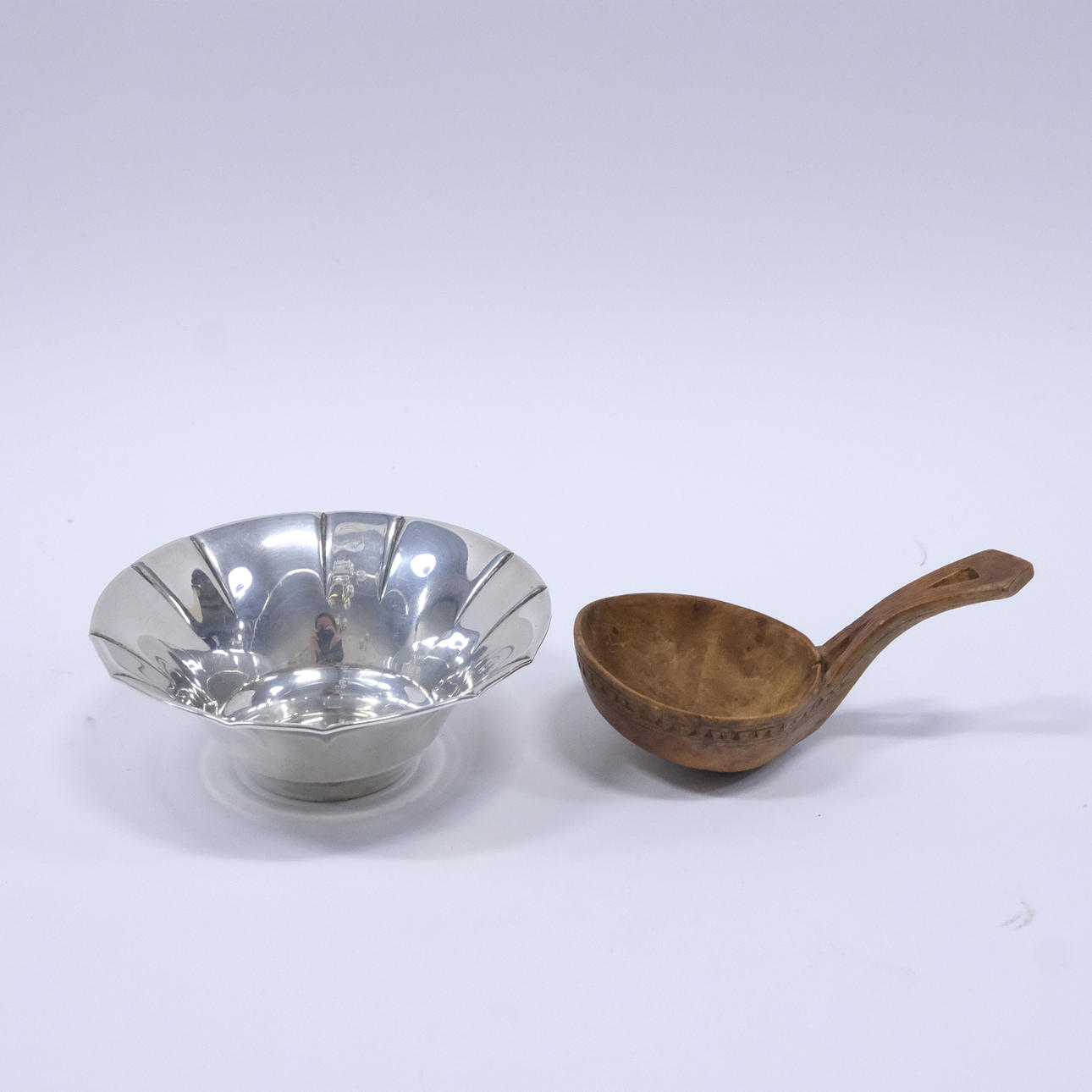 BOWL, SILVER, AND SCOOP, SAMEARBAIT.