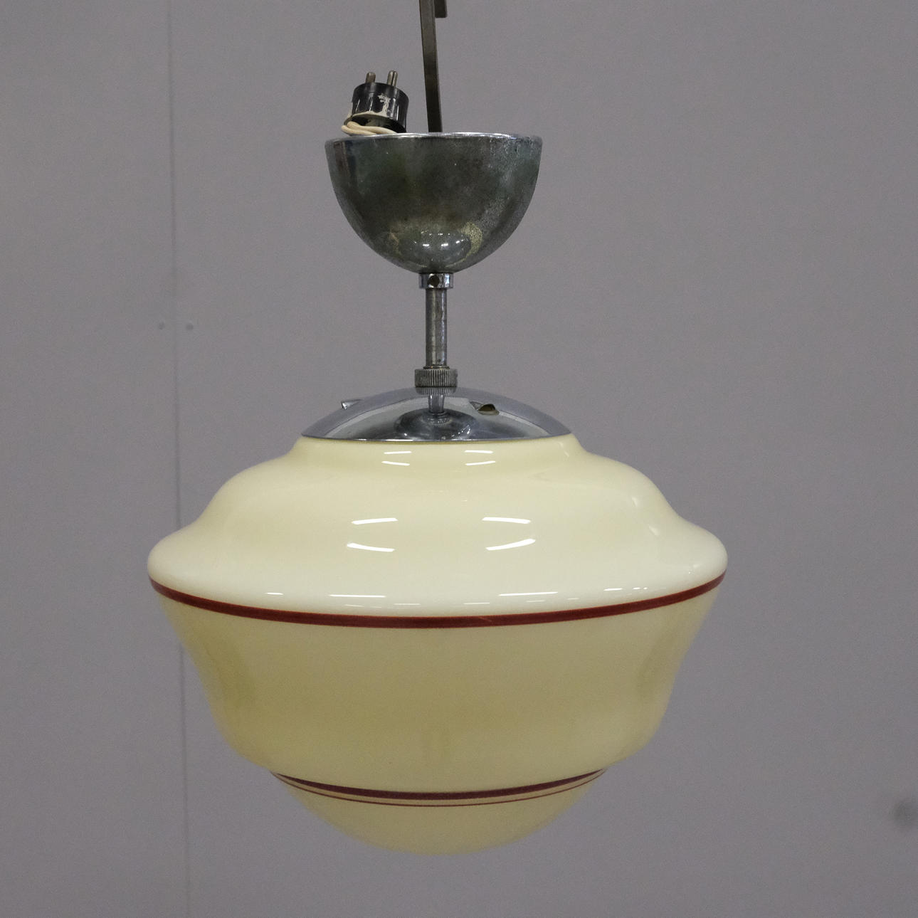 CEILING LAMP, FUNCTIONAL, 1940S.