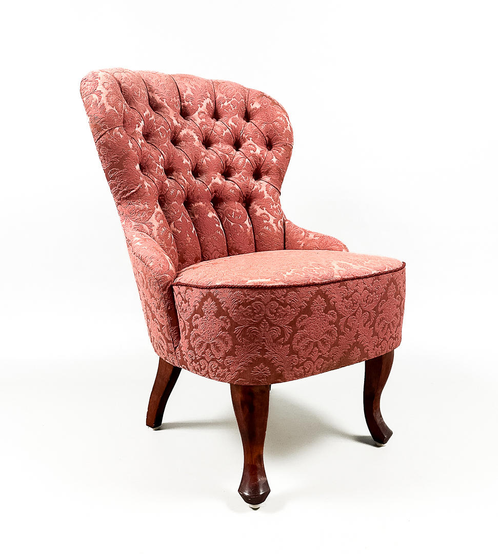 EMMAFÅTÖLJ, rosa klädsel, 1900-tal.