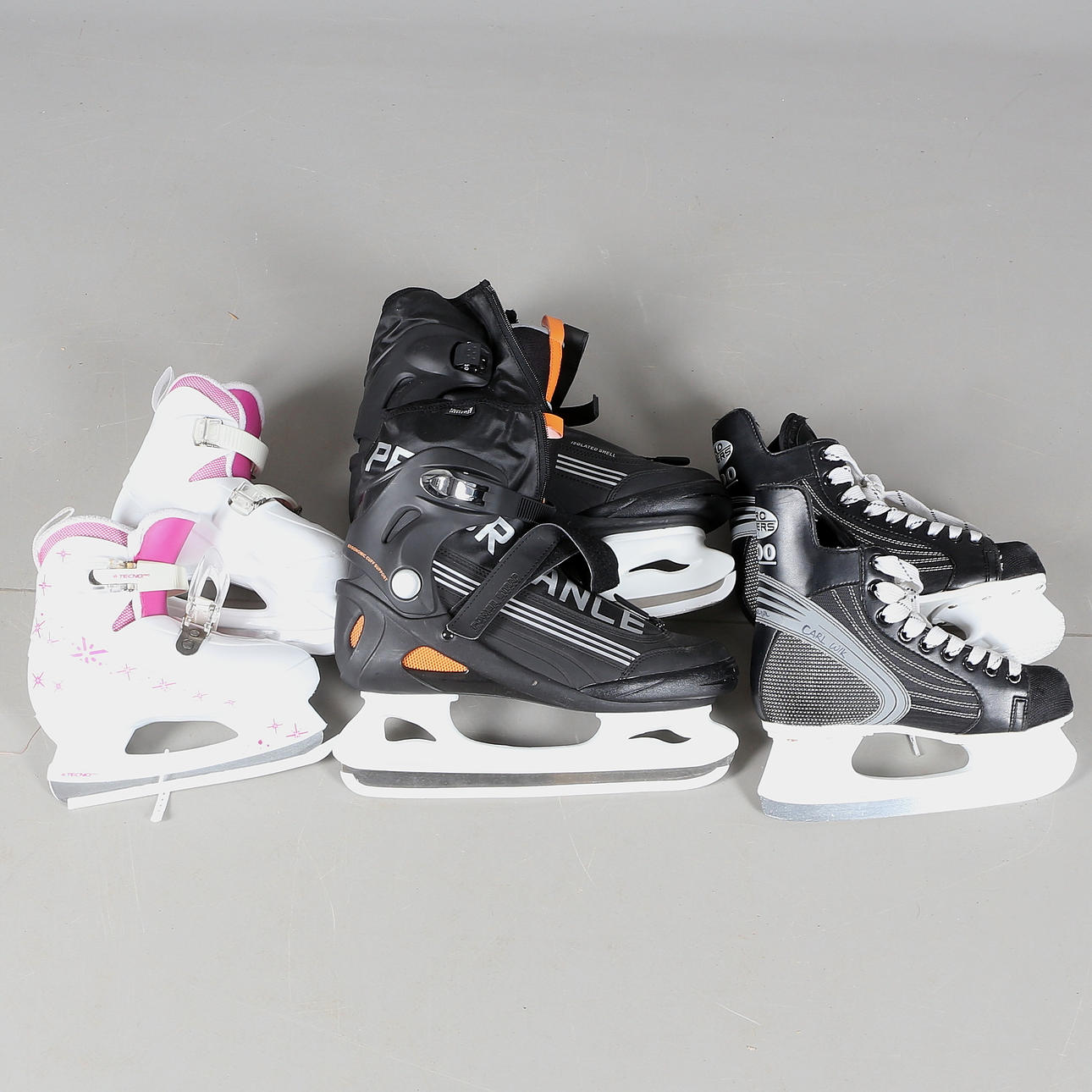 PATINES, 3 pares, Performance, Pro Flyers, Tecno.