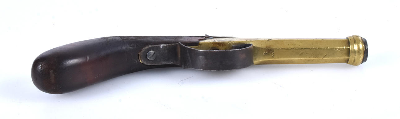 A SLAG LOCK PISTOL, 19th century.