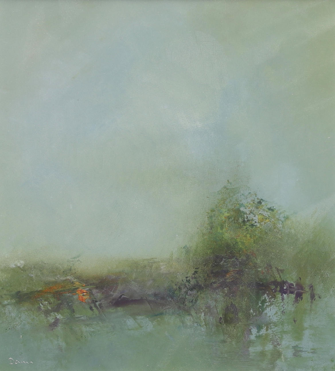 ROLF DALIN. Landscape motif, gouache, signed.