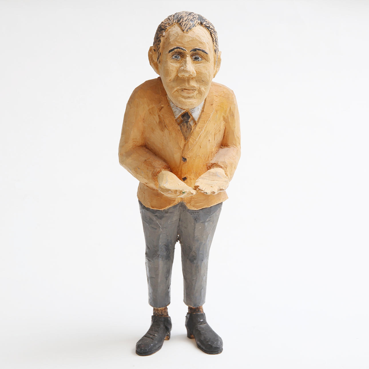 IVAN SÄLLBERG. (Solstadström) Wooden sculpture, Eric Krönmark, signed.