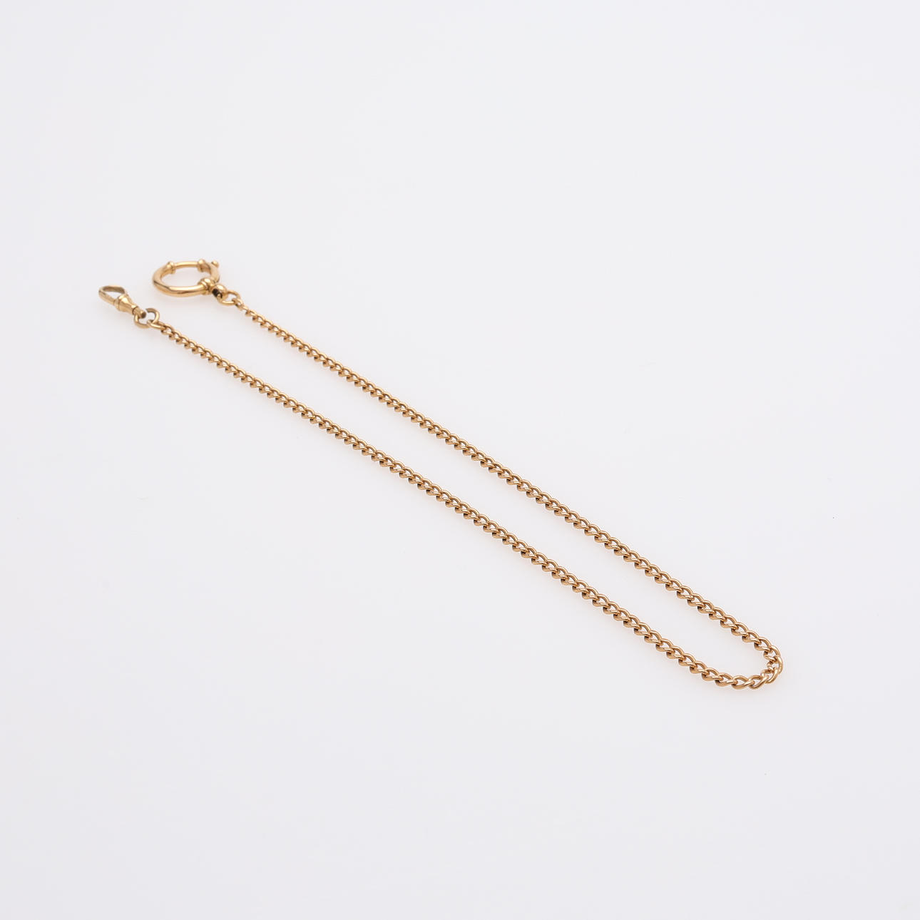 KLOCKLÄNK, 18K GULD, VIKT 11,6 GRAM.