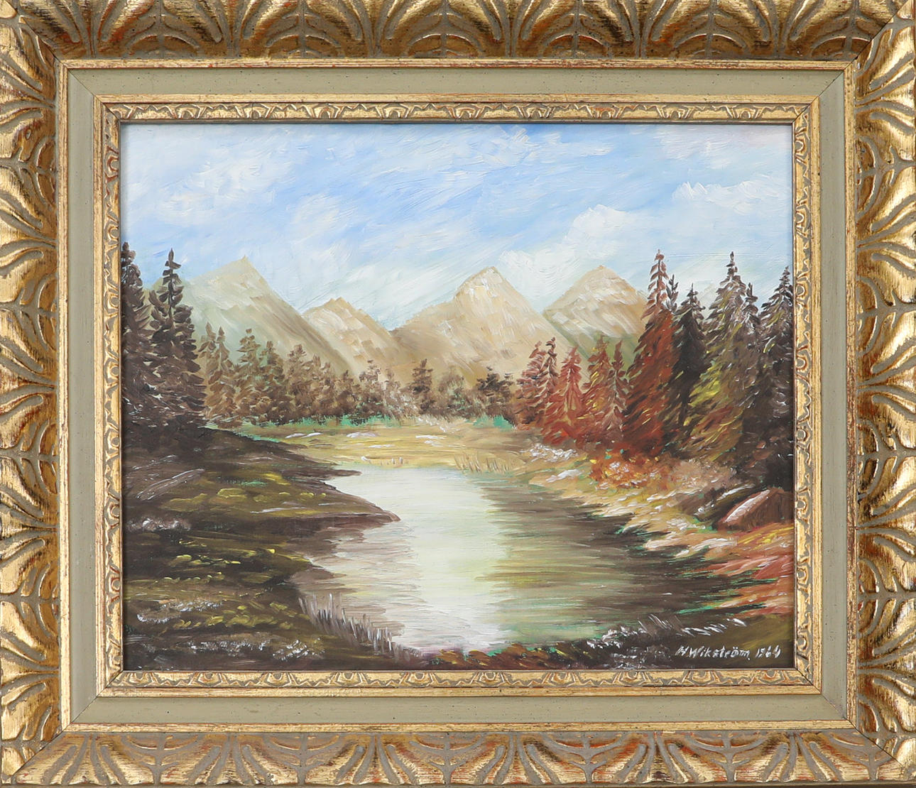 OIDENTIFIERAD KONSTNÄR. Oil on panel, signed H Wikström, dated 1964.