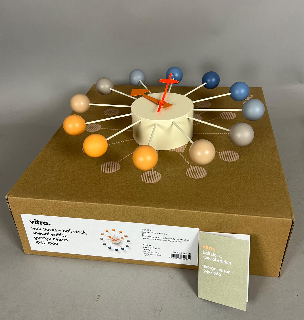 GEORGE NELSON. BALL CLOCK SUNRISE SPECIAL EDITION.