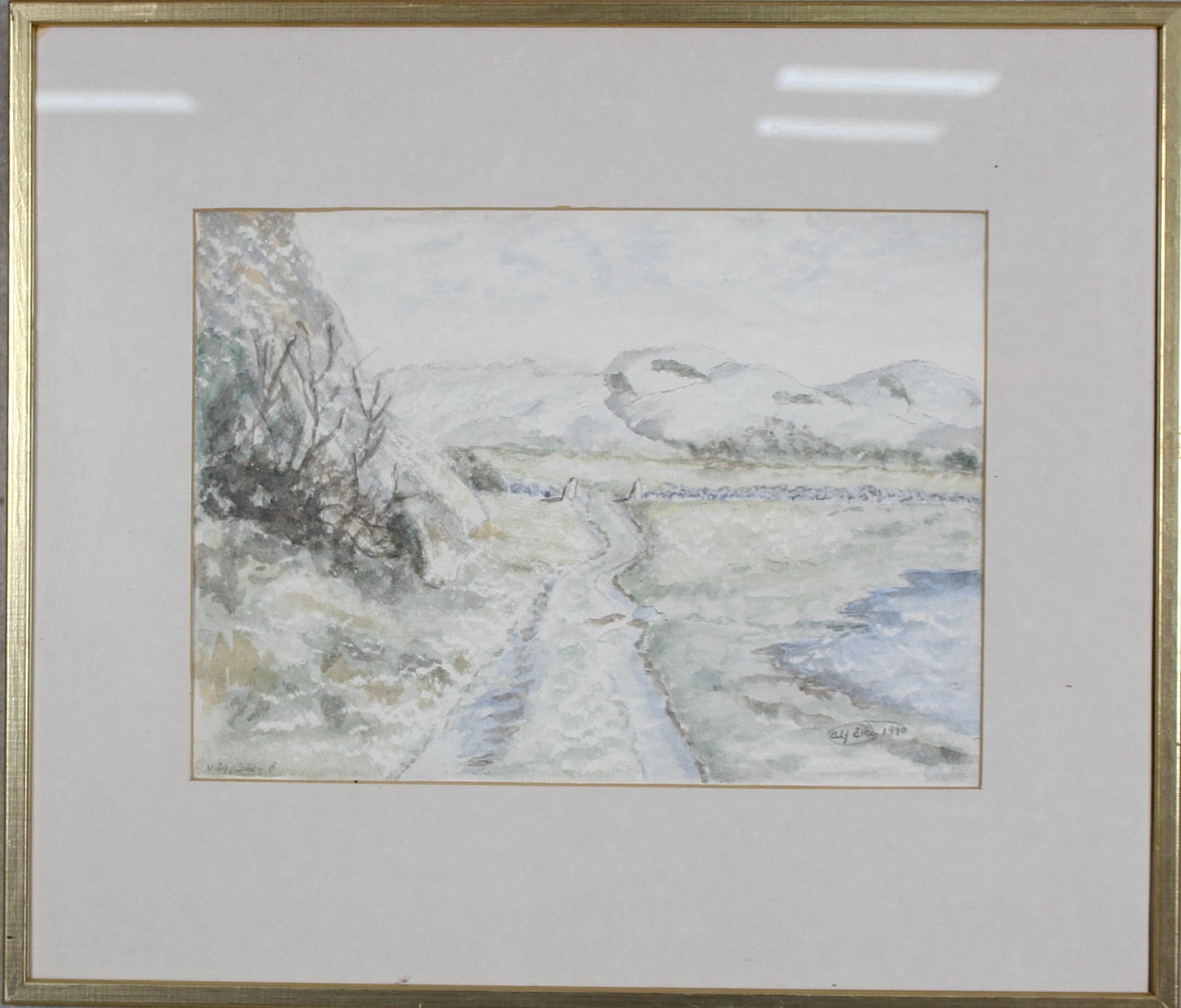 ALF ÅKE KARLSSON. Vesiväri.