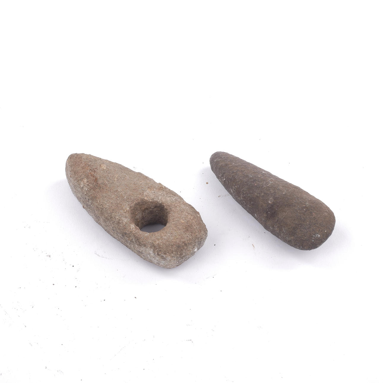 TWO STONE AXES, antique.