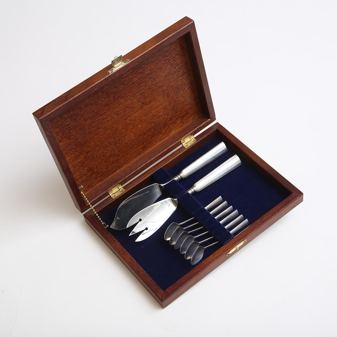 TÅRTSETT, 8 delar, silver, 287 gram, 1942.