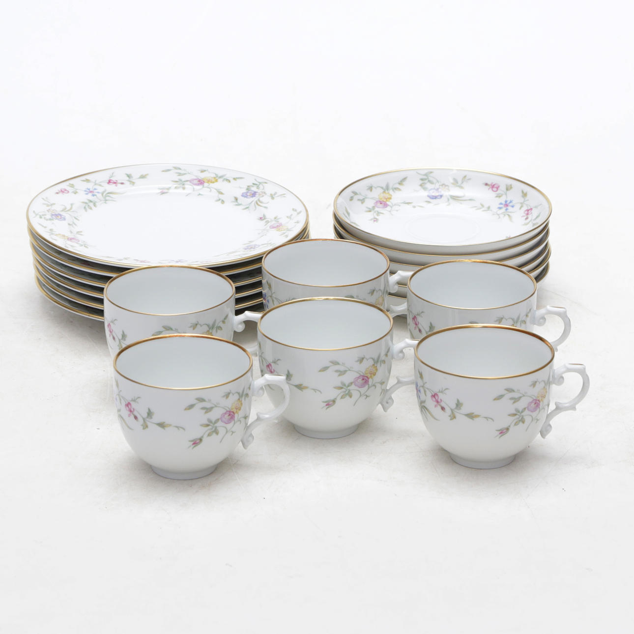 A set of 12 coffee sets, Fürstenberg.